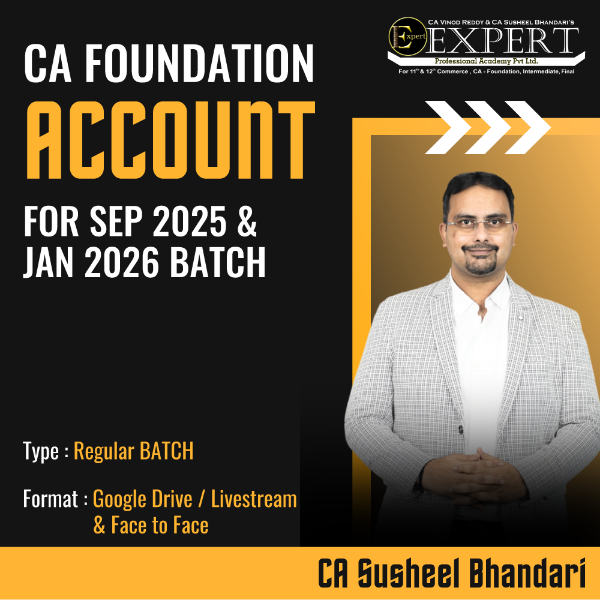 Picture of CA FOUNDATION  ACCOUNT FOR SEP 2025 & JAN 2026 BATCH STARTING FROM 20TH MARCH